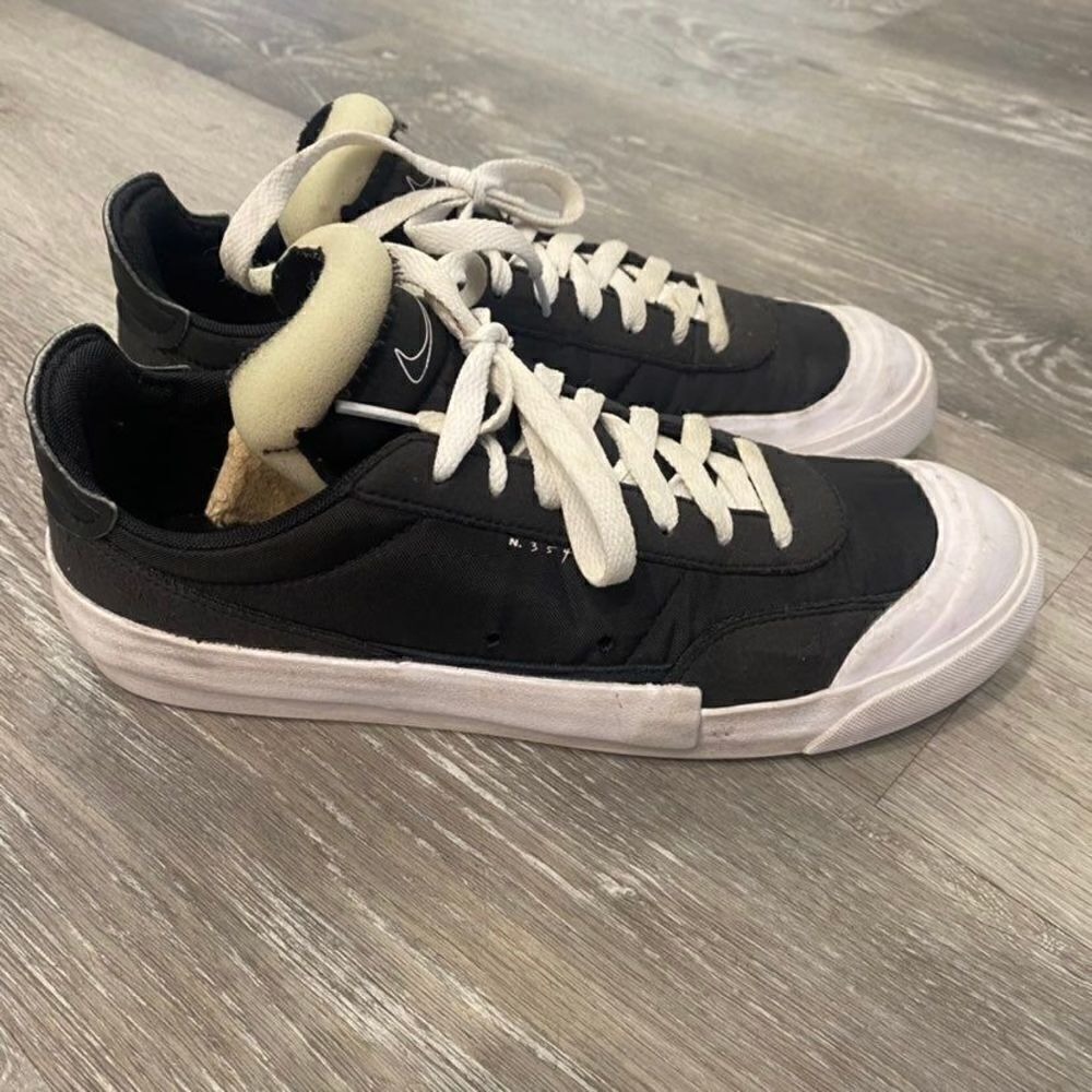 Nike Blazer Low Black Casual Sneaker Men 7.5 - Picture 3 of 7